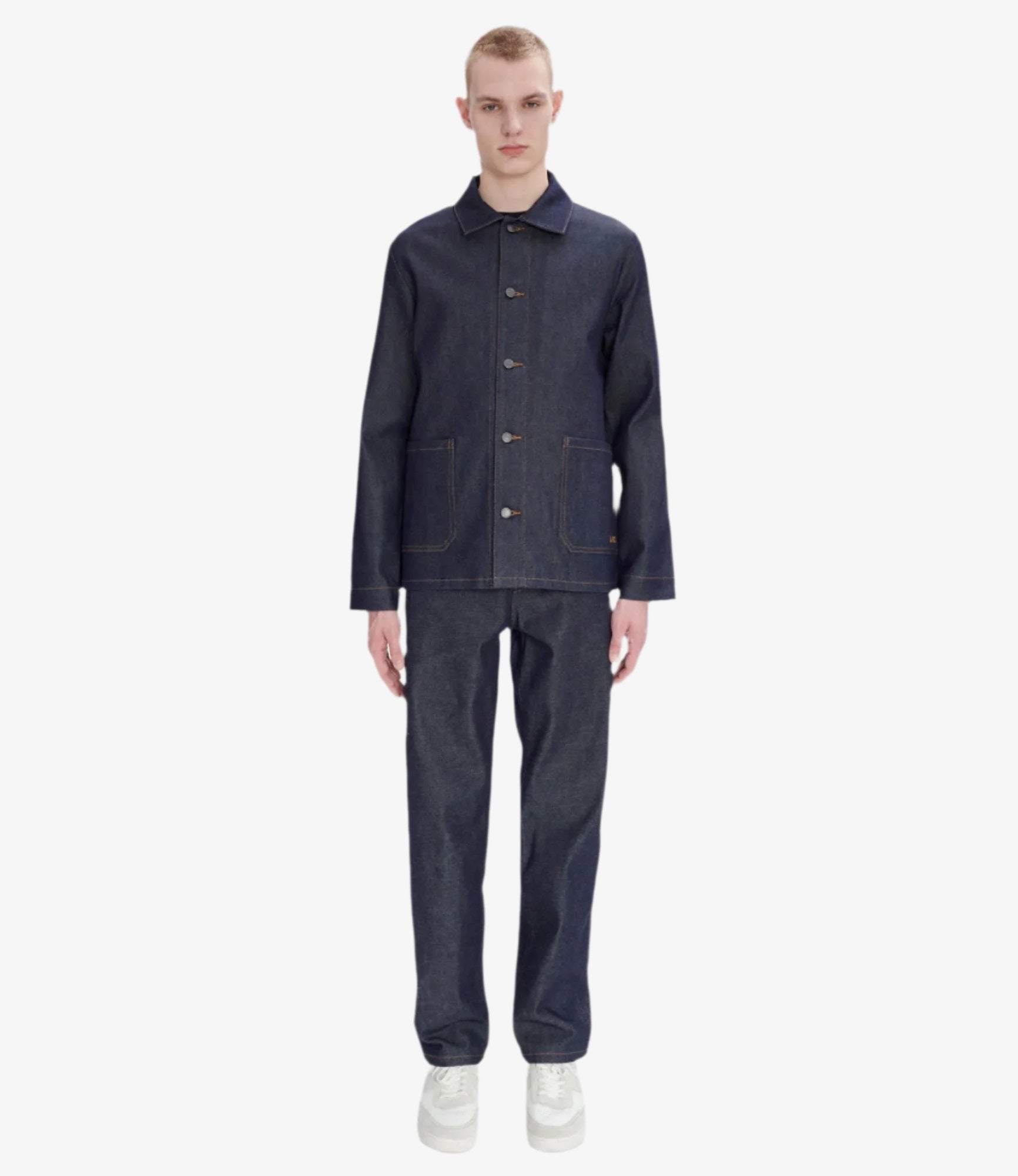 Kerlouan Logo jacket Indigo