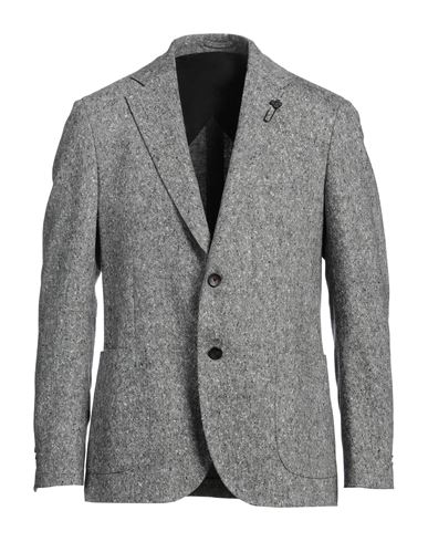 Man Blazer Grey Size 36 Virgin Wool