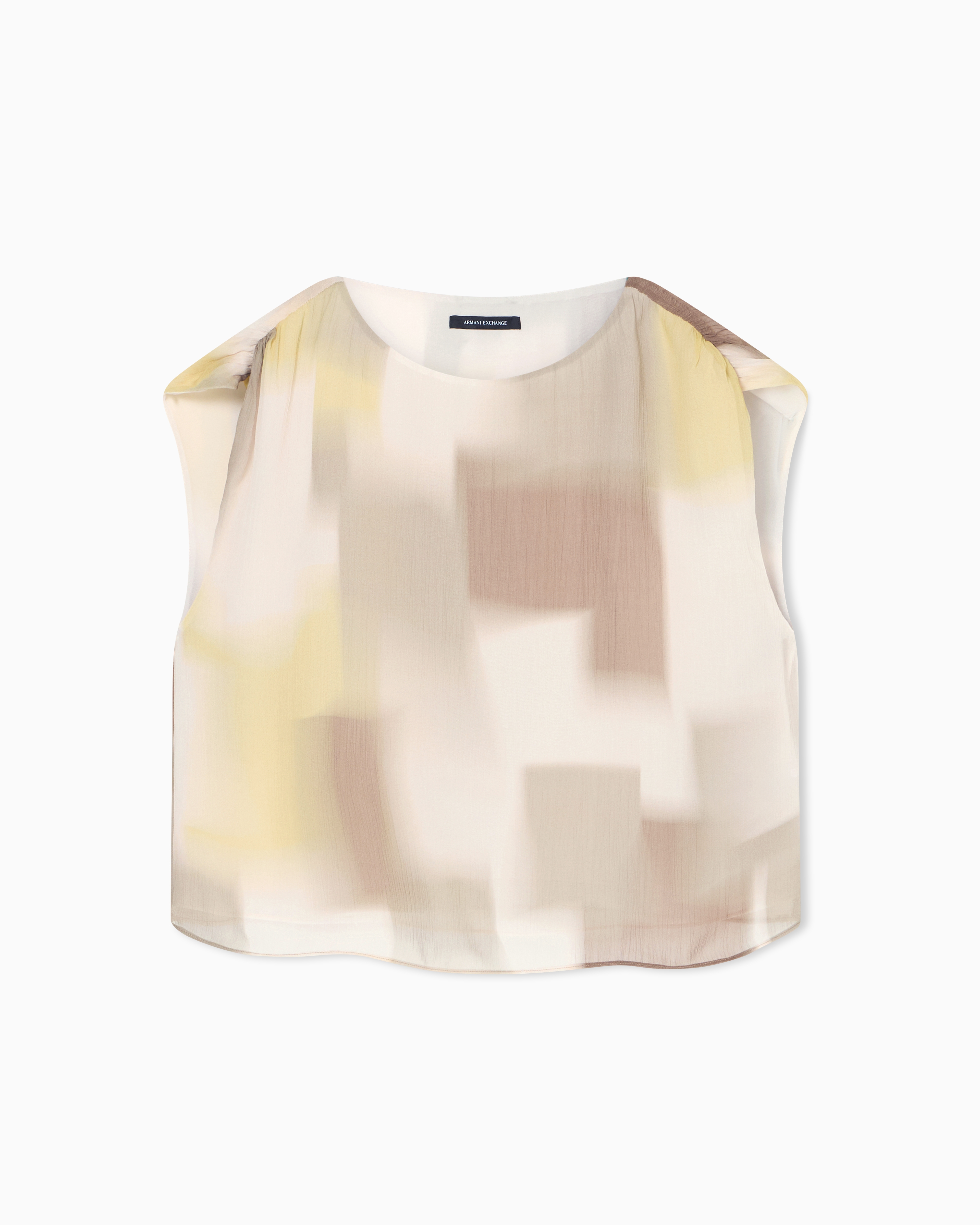 Printed Crinkle Viscose Top