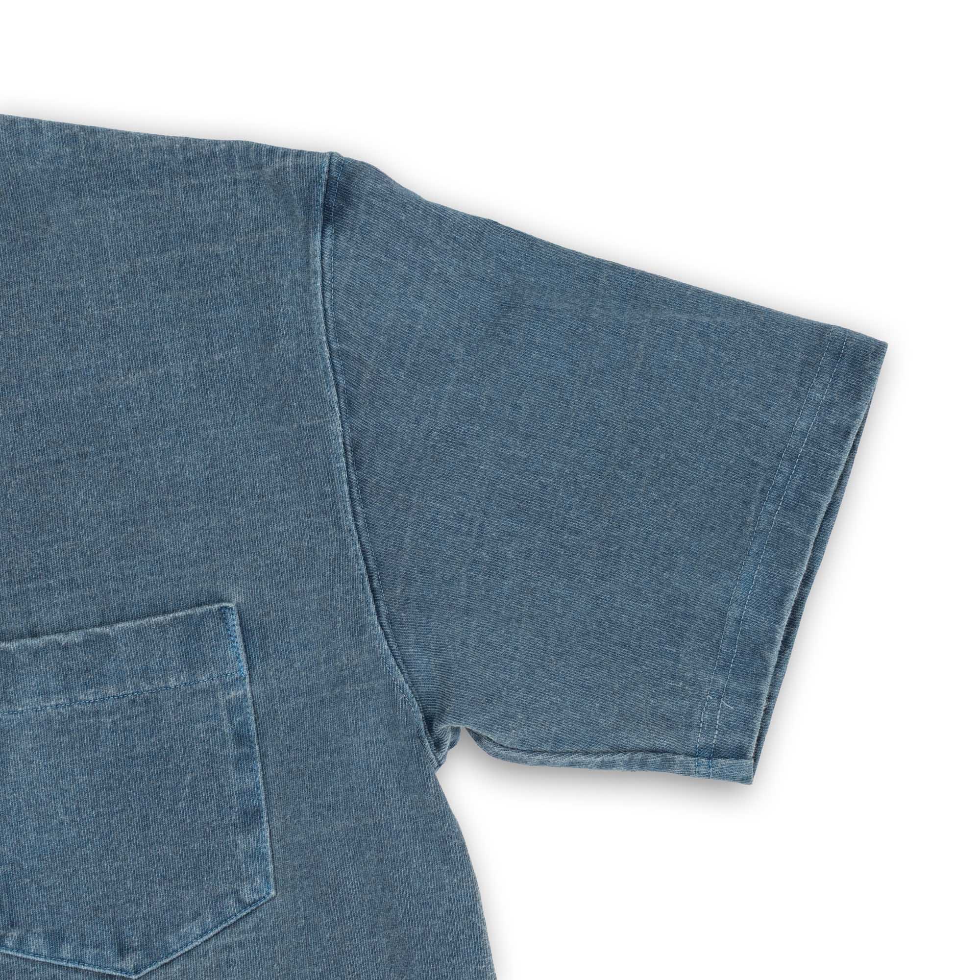 Heavyweight Pocket Tee Steel Blue