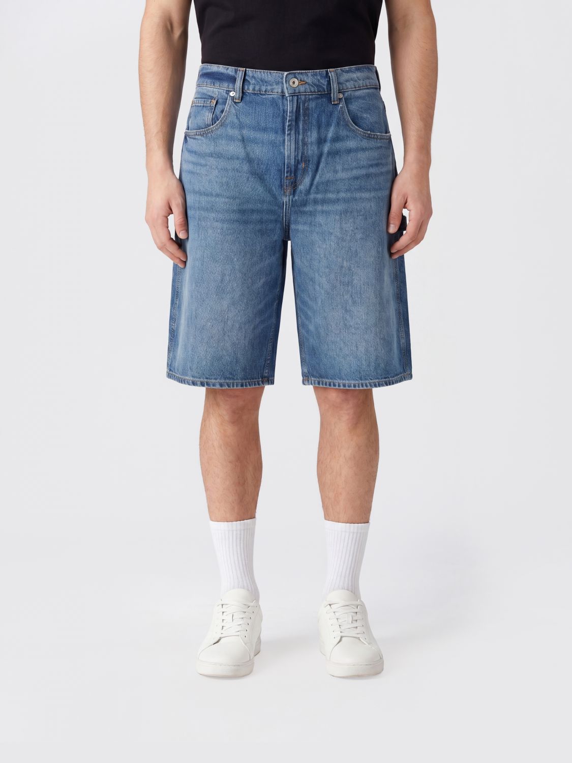 Shorts Men color Denim