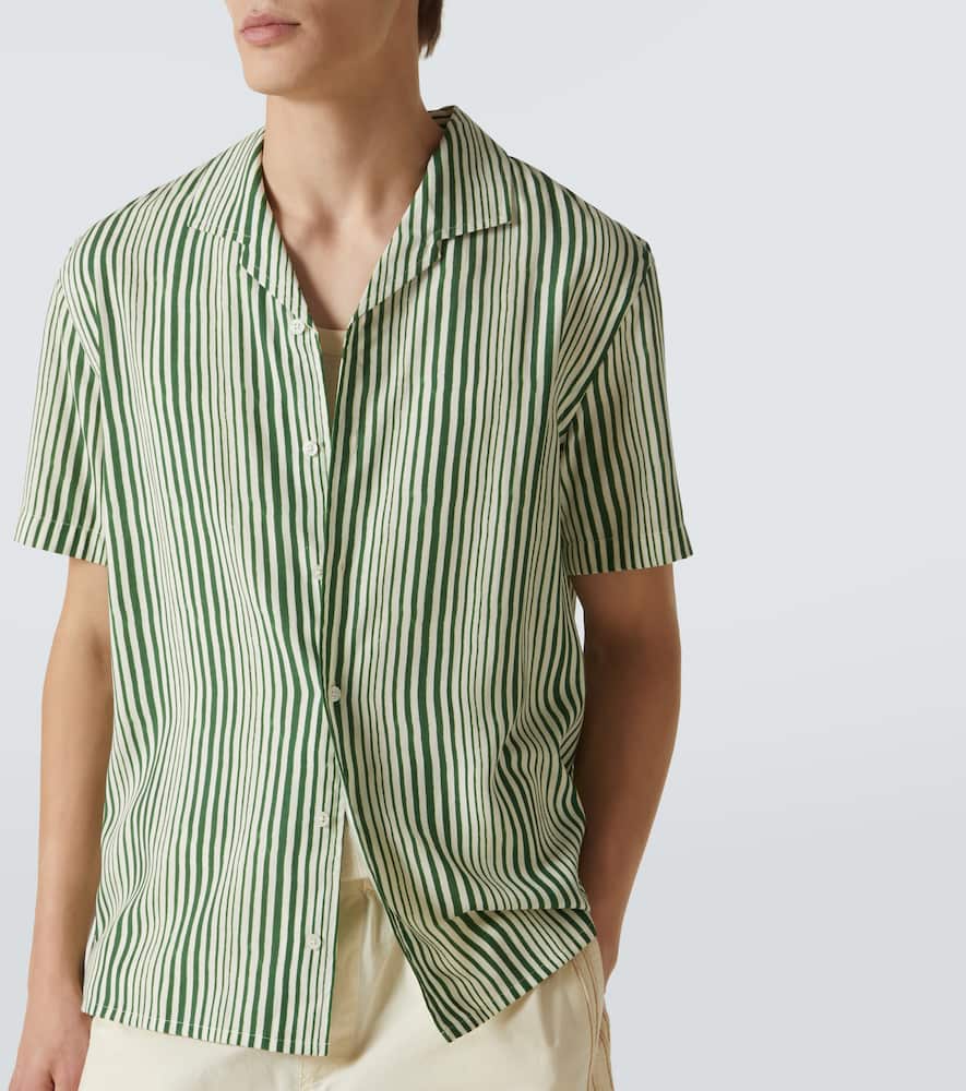 Hibbert striped bowling shirt