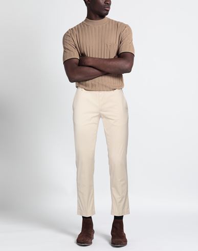 Man Pants Ivory Size 30 Cotton, Elastane