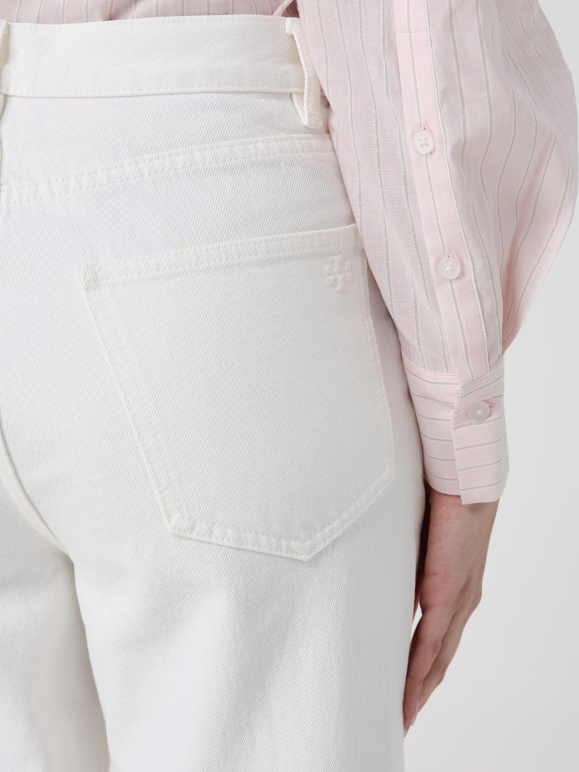 Jeans Woman color White