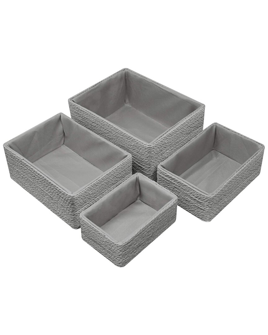 Stackable Woven Baskets (Set Of 4)