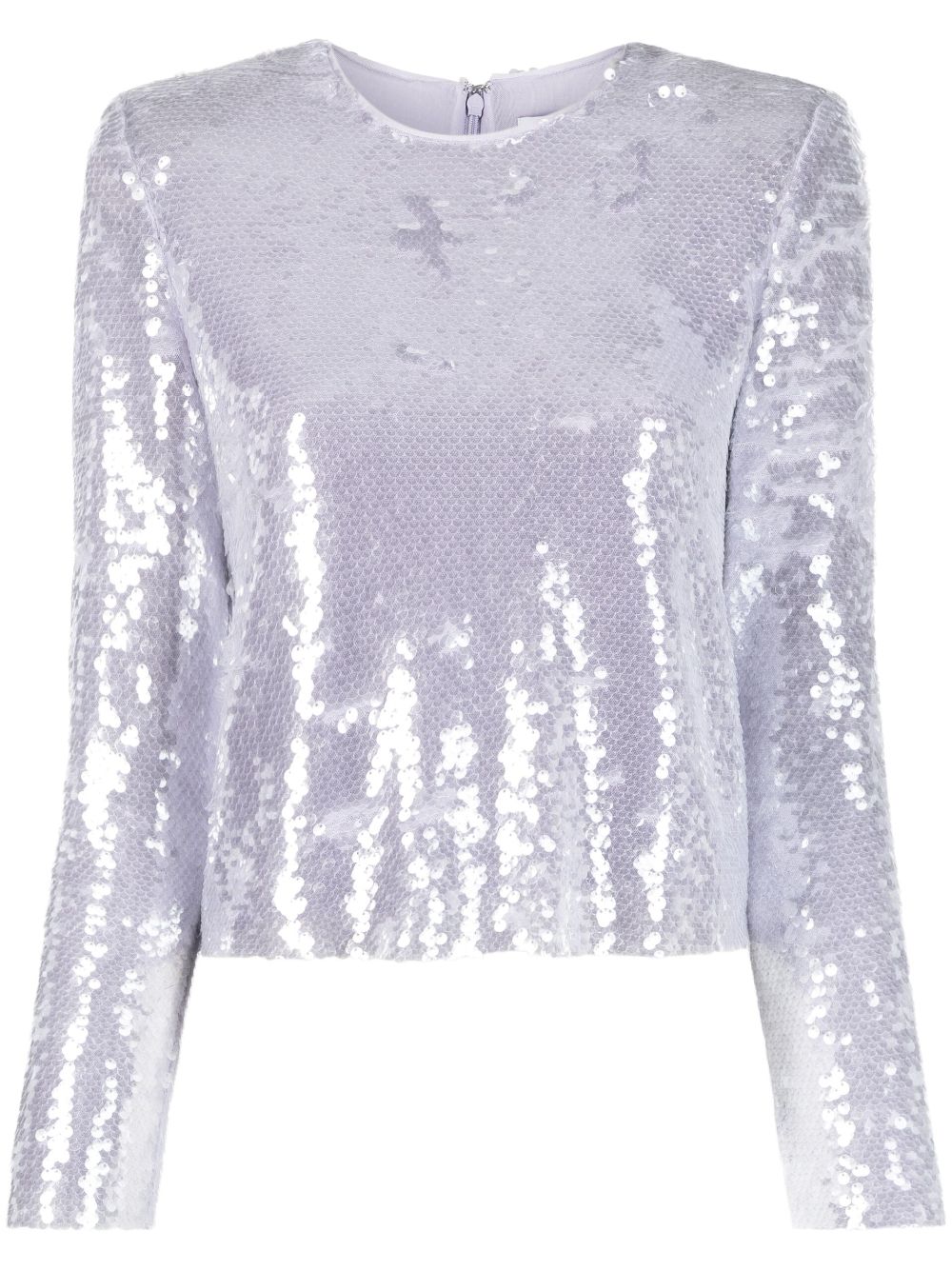 Sequin long-sleeve top - Purple