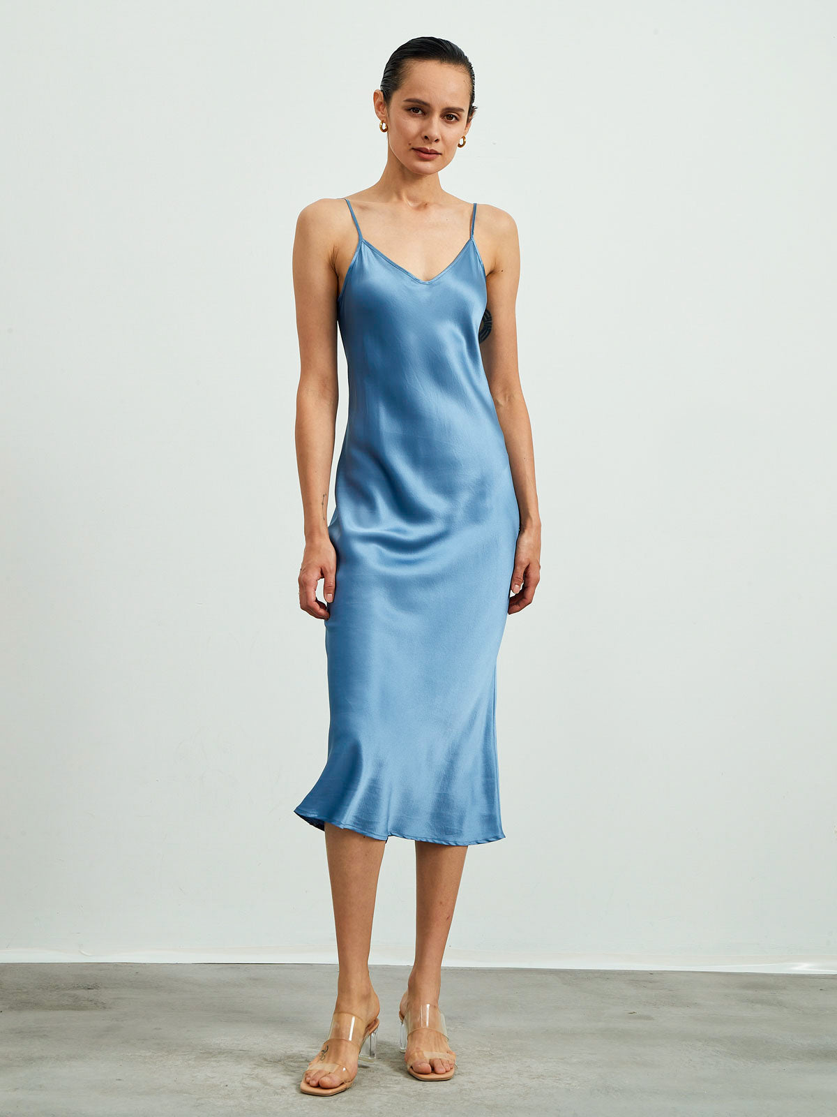 22Momme Long Maxi Silk Slip Dress