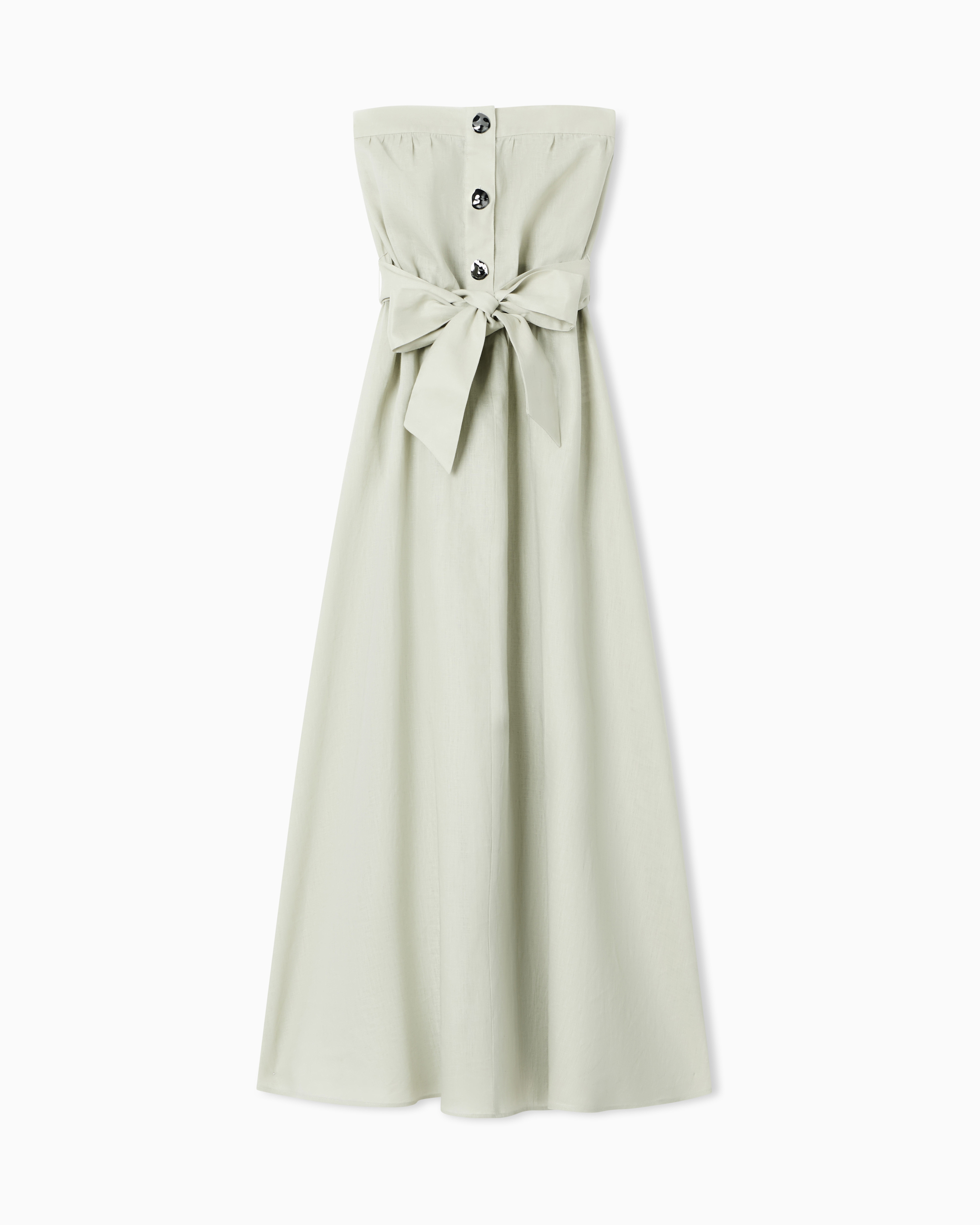 Long Linen Poplin Dress