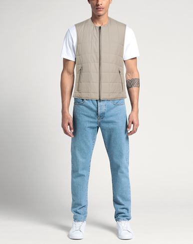Man Vest Taupe Size L Polyester