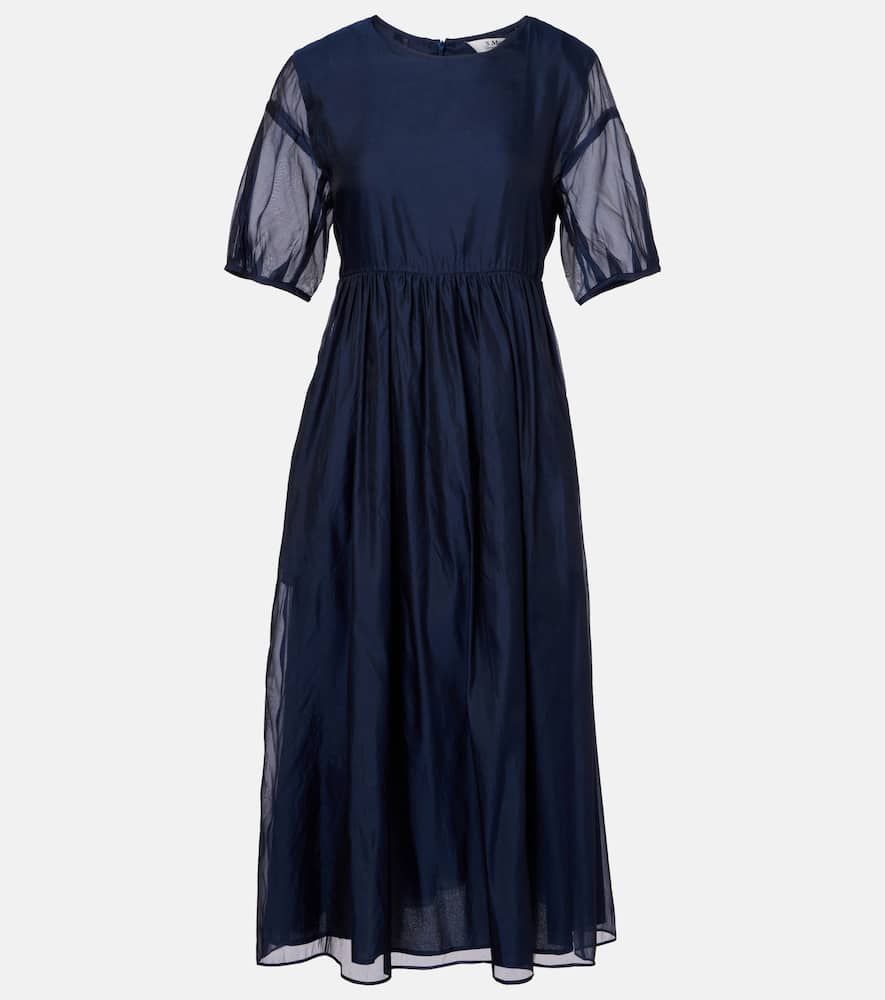 Fatoso silk-blend organza midi dress