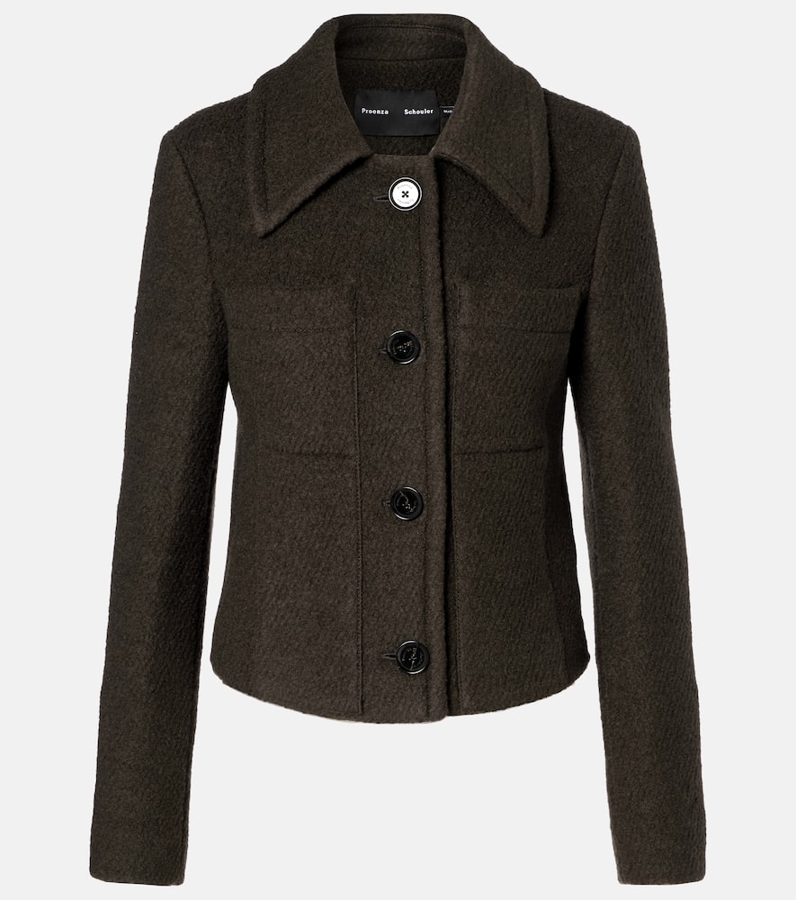 Kinsley wool-blend twill bouclé jacket