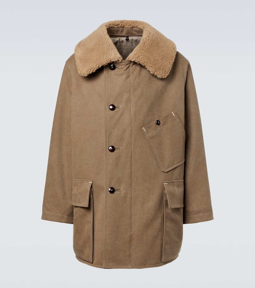Cotton-blend canvas parka