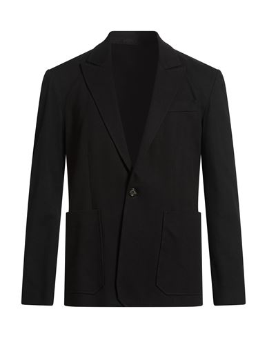Man Blazer Black Size 36 Cotton