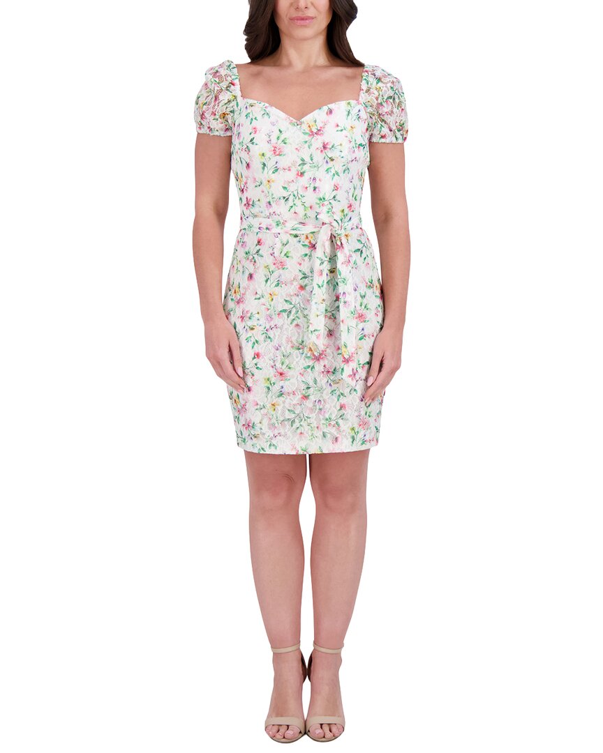 Printed Lace Mini Dress