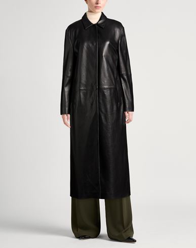 Woman Overcoat & Trench Coat Black Size 10 Sheepskin