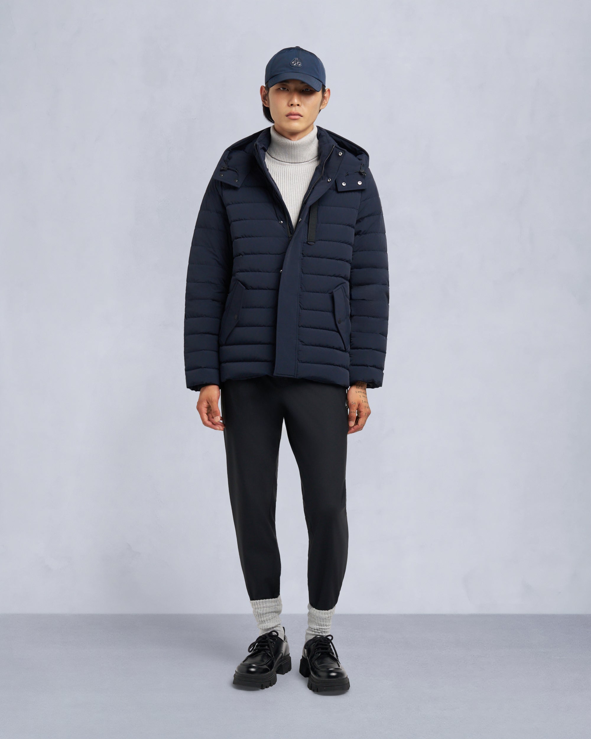 Moose Knuckles - Men's Greystone Down Jacket - Color: Navy