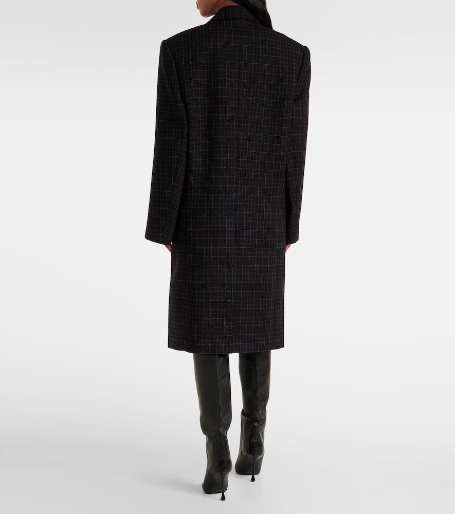 Wardrobe. NYC Oversized checked virgin wool coat