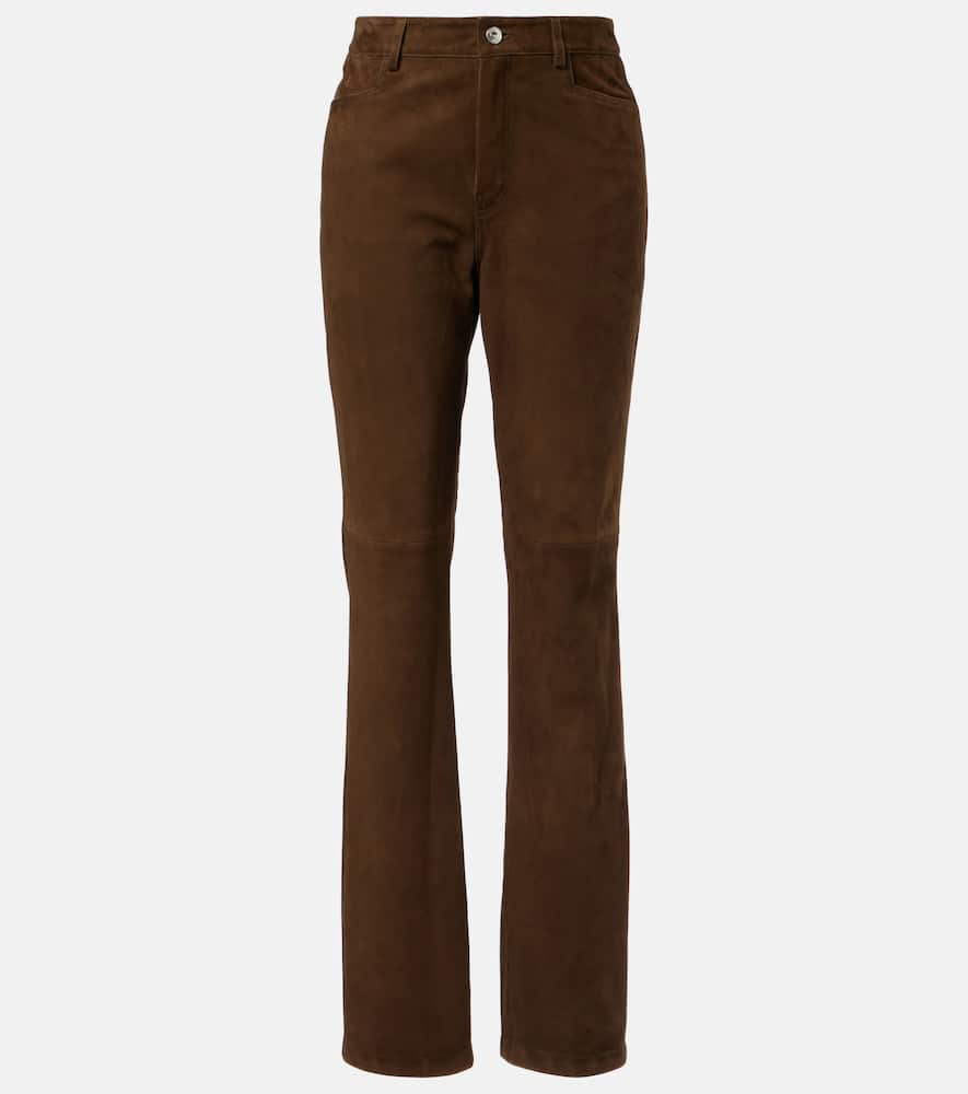 Maxine suede straight pants