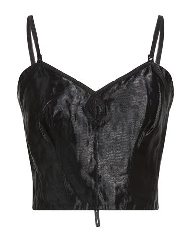 Woman Top Black Size 6 Silk