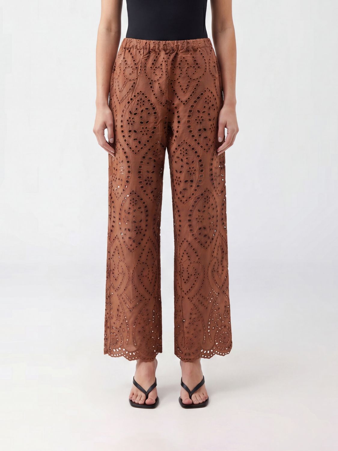 Cotton trousers - White
