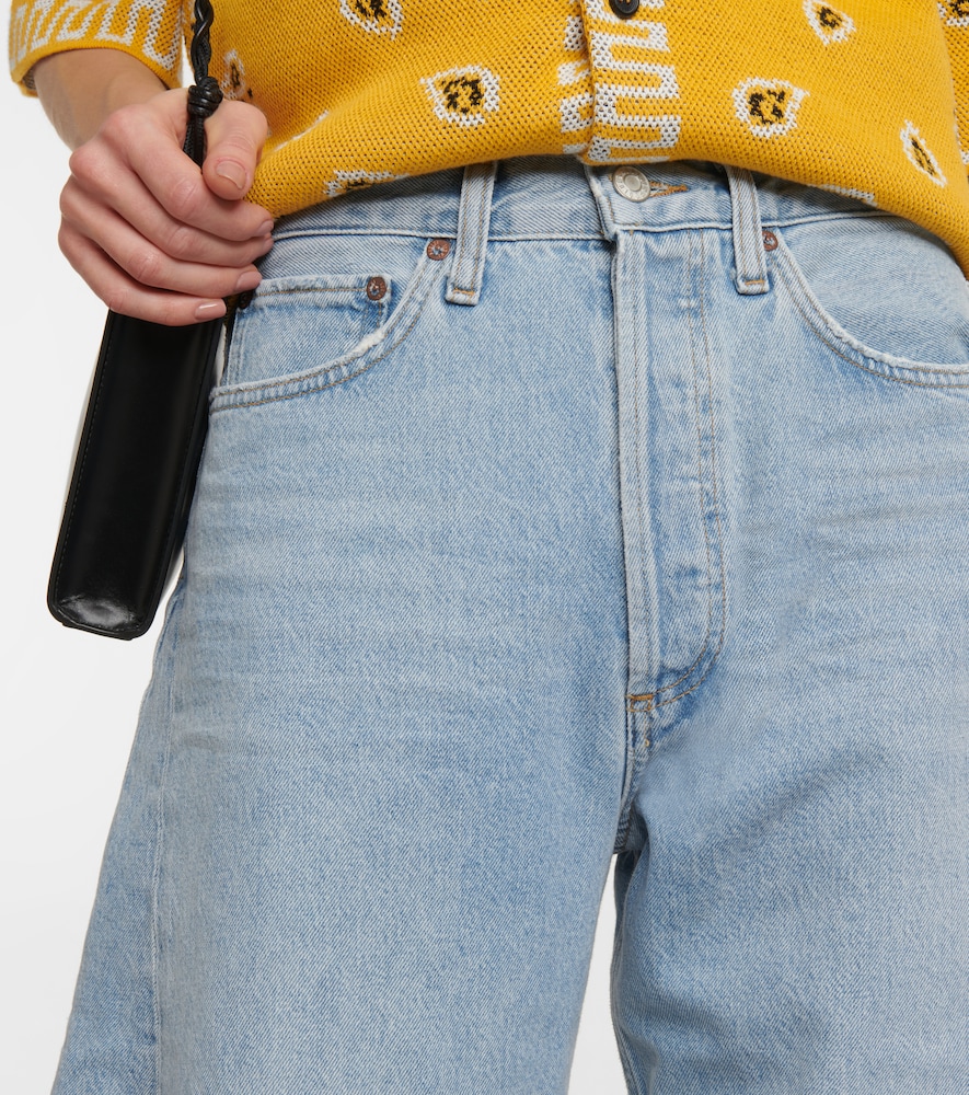 Luna high-rise barrel-leg jeans