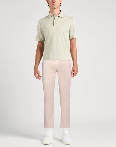 Man Pants Ivory Size 32 Cotton, Elastane