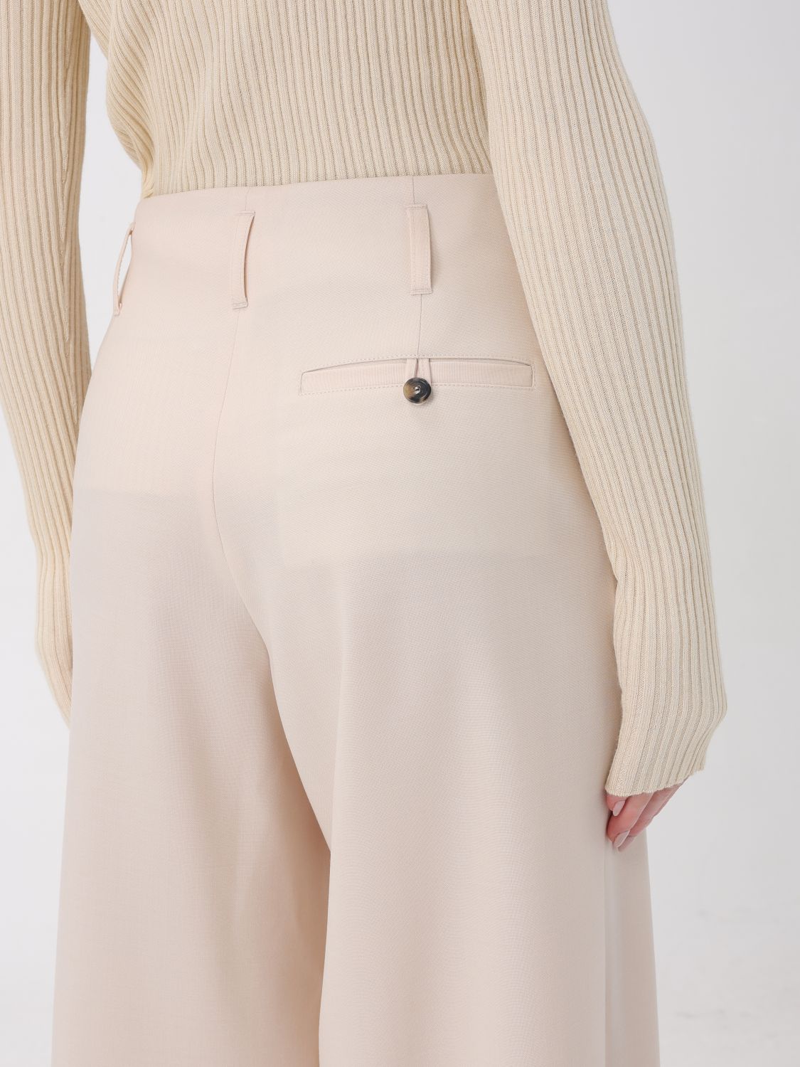 Pants Woman color Ivory