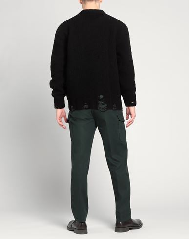 Man Sweater Black Size 2 Wool, Polyester