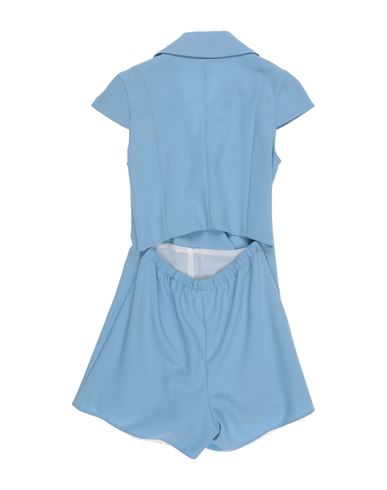 Kid Girl Jumpsuit Sky blue Size 16 Polyester, Viscose, Elastane