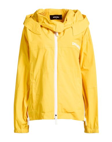 Woman Jacket Yellow Size 2 Cotton, Elastane