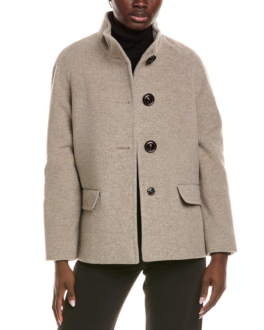 Icons Wool & Cashmere-Blend Short Coat