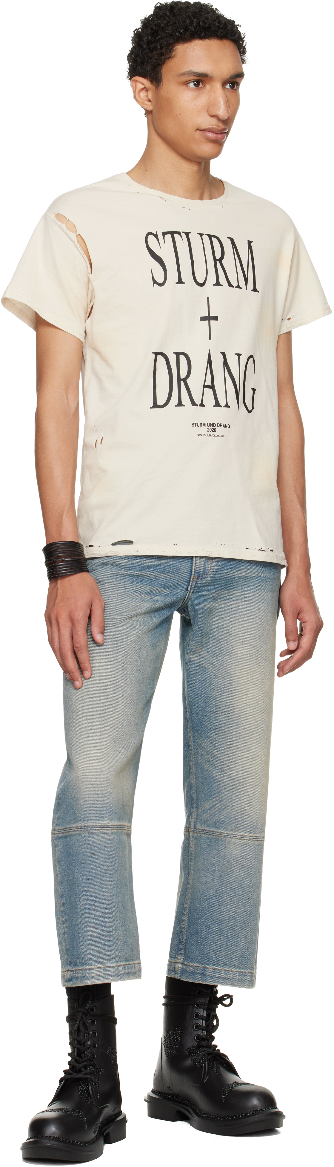 Off-White EET Stains Distressed ‘Sturm und Drang’ T-shirt