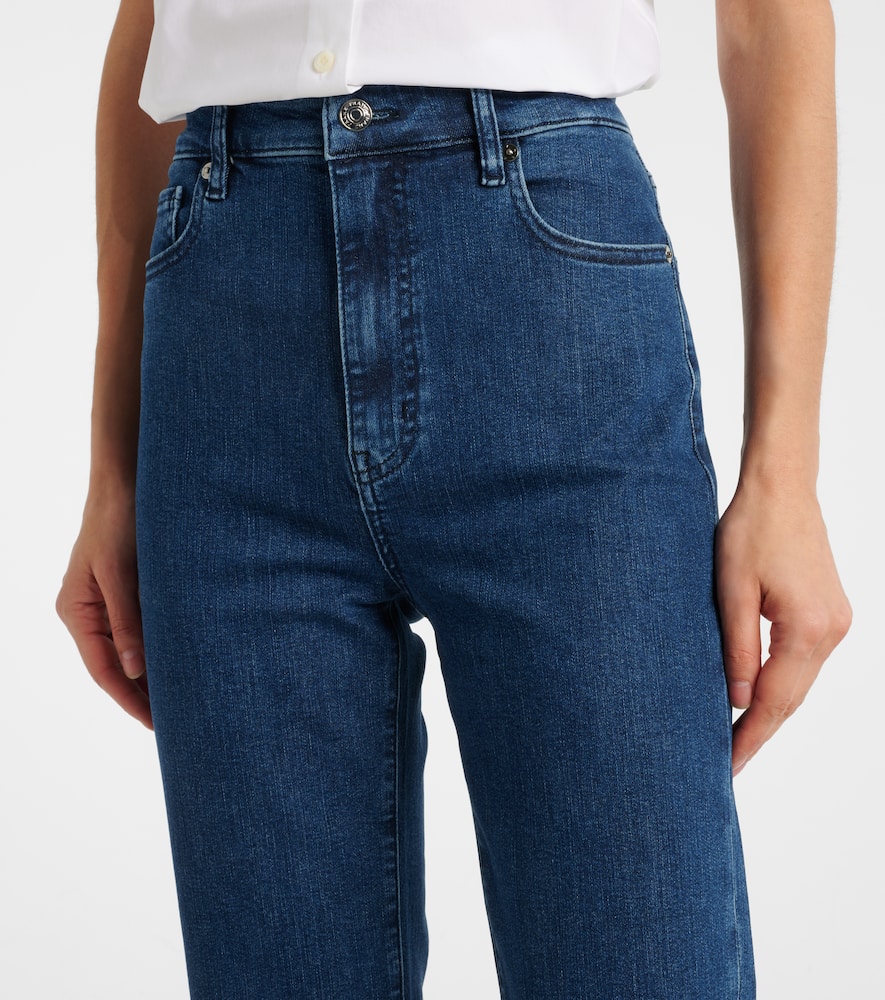 Icon mid-rise flared jeans