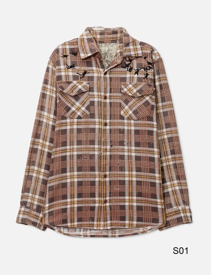 Upcycled Parachute Flannel Shirt