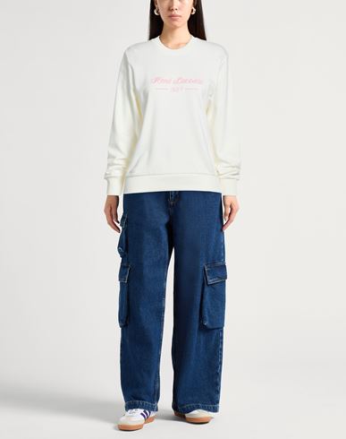 Woman Sweatshirt White Size 2 Cotton