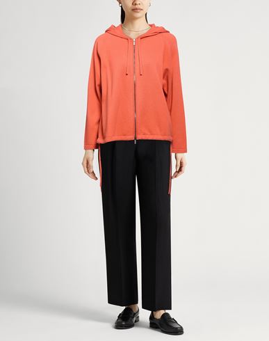Woman Cardigan Orange Size 6 Virgin Wool, Cashmere