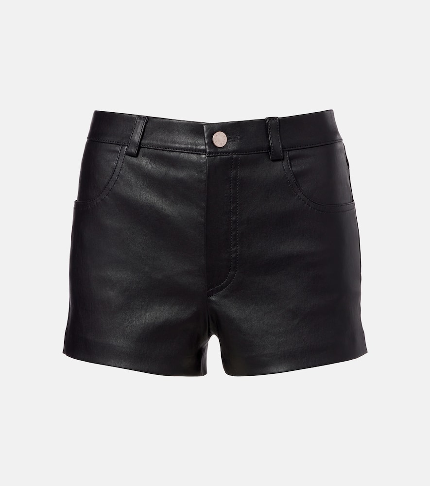 Roxie leather shorts