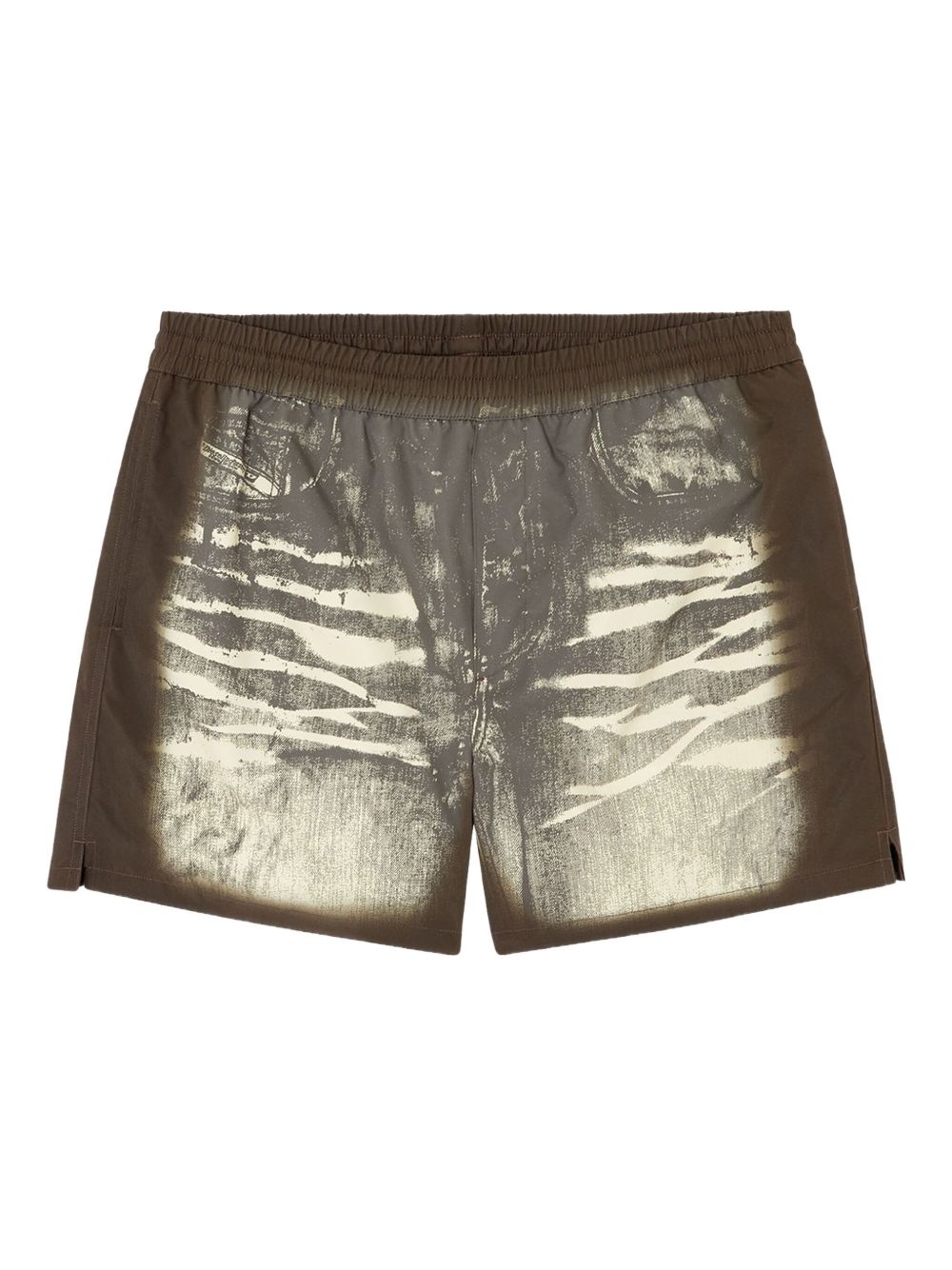 Rio printed elastic-waist swim shorts - Brown