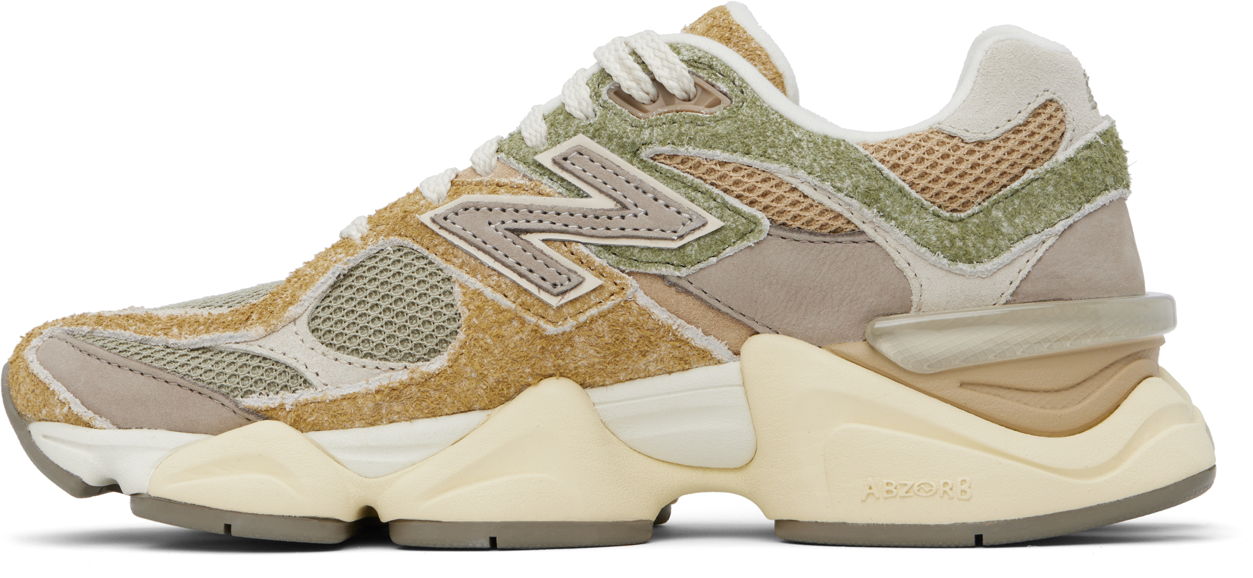 New Balance Khaki & Gray 9060 Sneakers