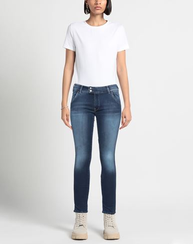 Woman Jeans Blue Size 24 Cotton, T