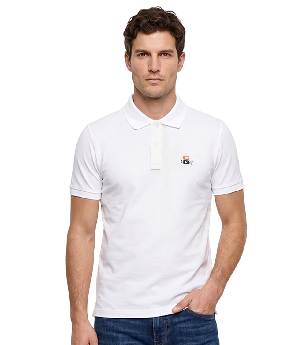White Shirt Collar Polo
