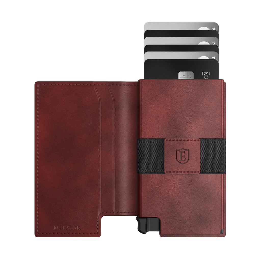 Men's Wallet - Smiley x Ekster Premium Slim Men's Wallet Trackable Wallet Leather Smart Wallet RFID Blocking