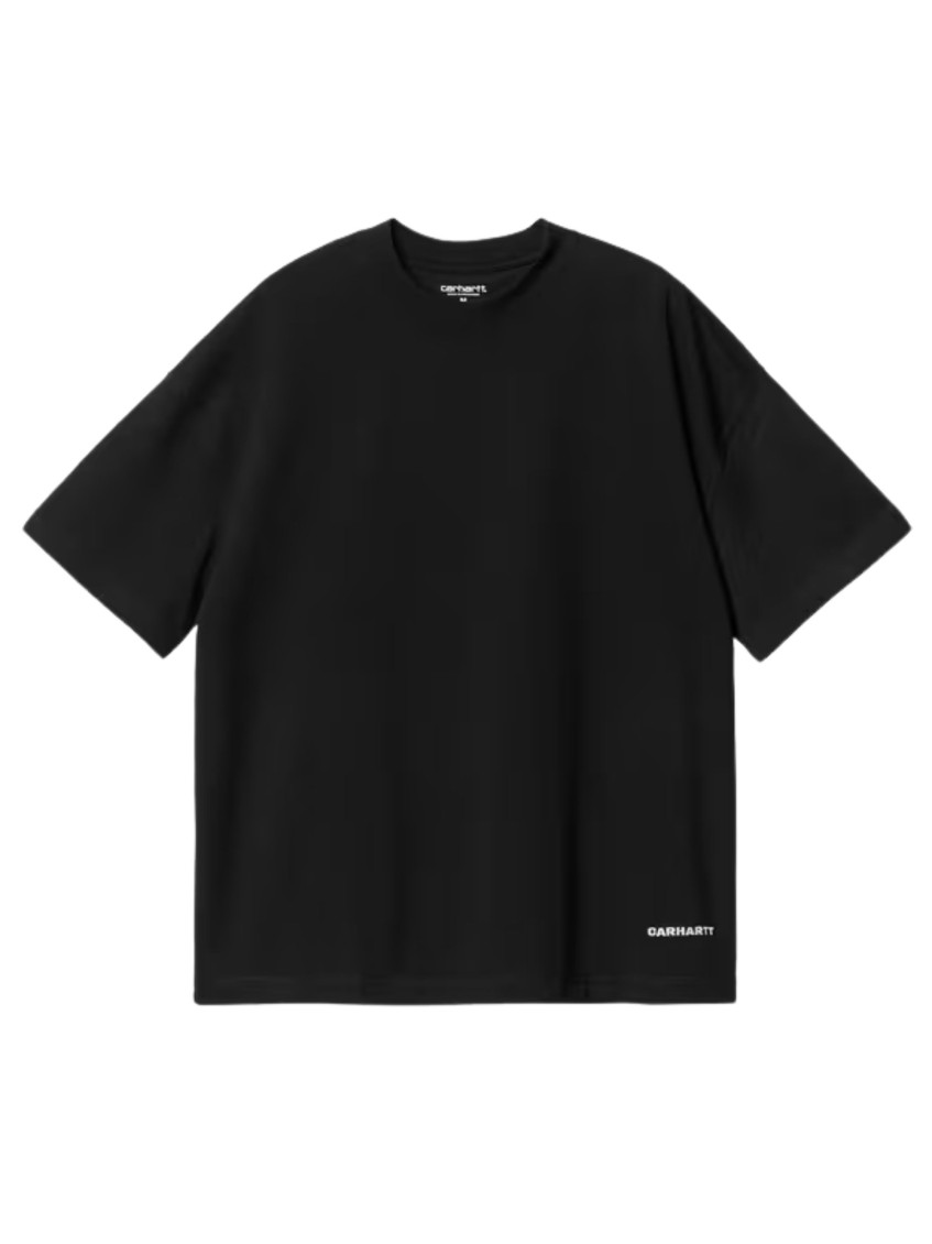 S/S Link Script T-Shirts Black