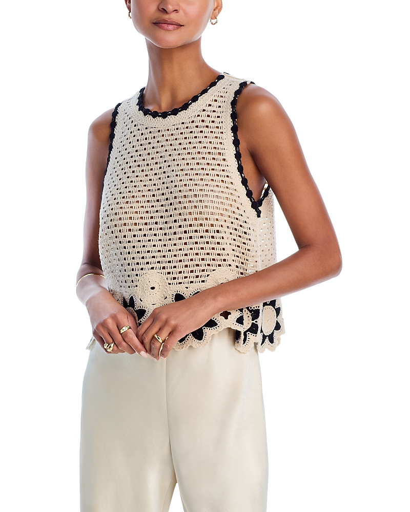 Crocheted Sleeveless Sweater