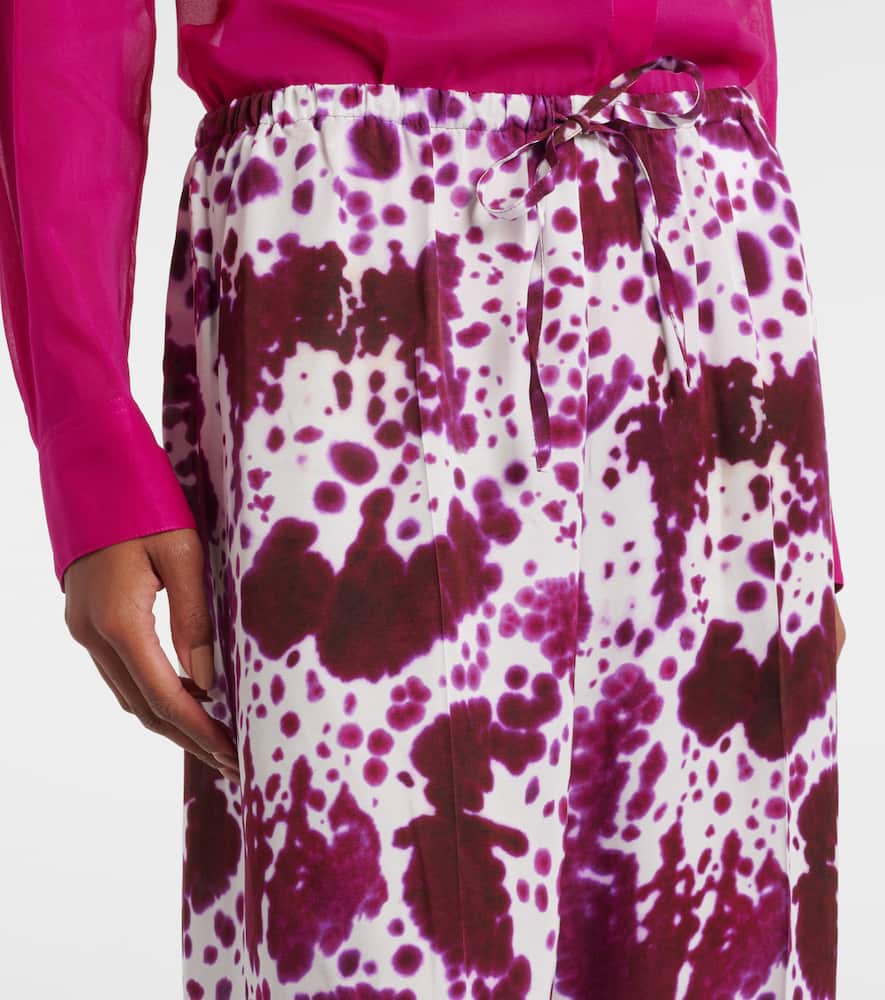 Crêpe straight pants