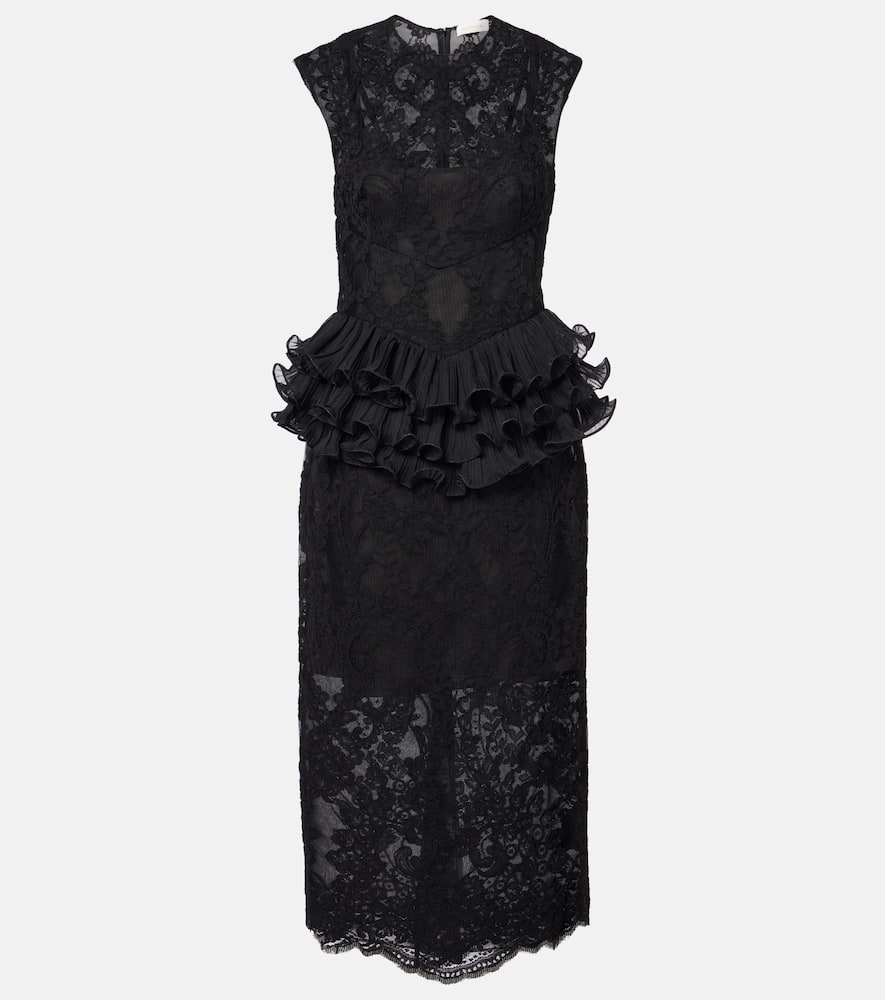 Midikleid mit Spitze