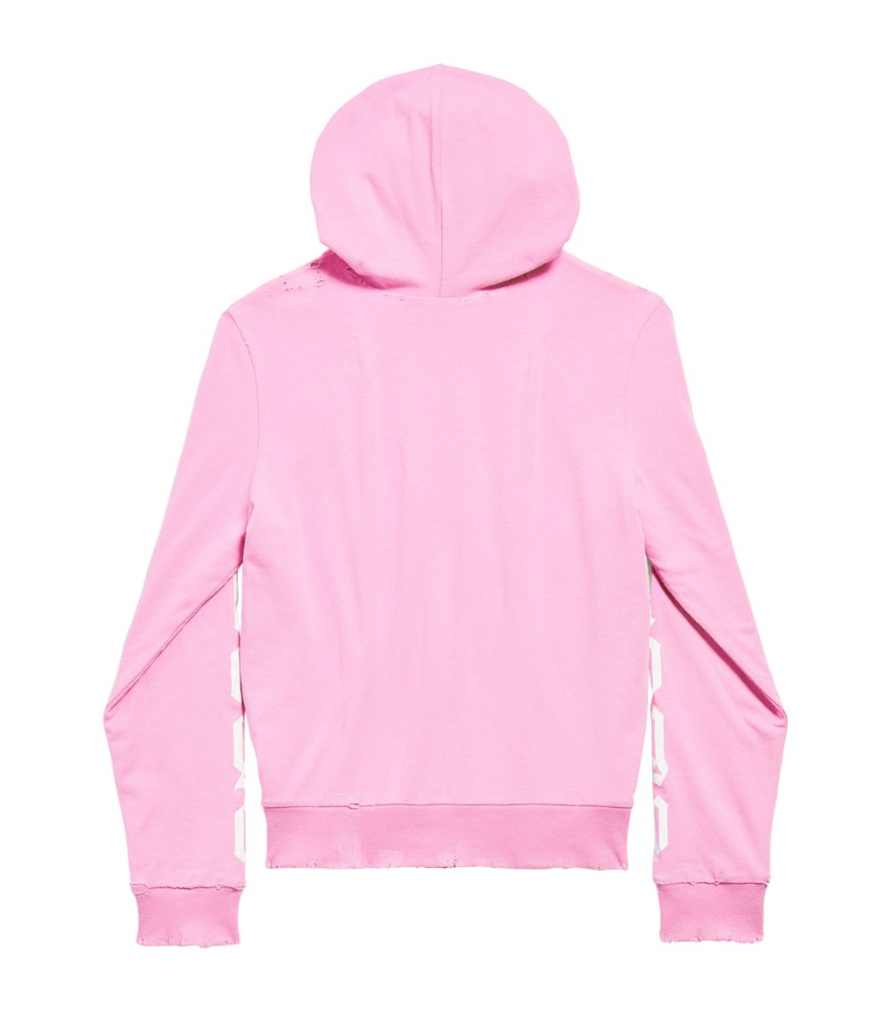 No Logo Zip-Up Hoodie