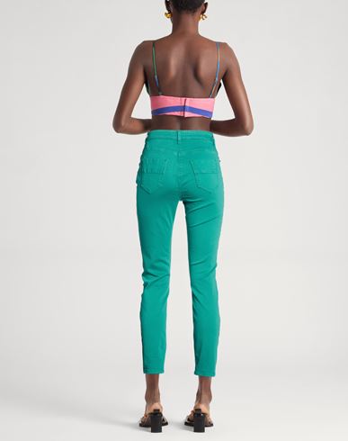 Woman Jeans Green Size 28 Cotton, Elastomultiester, Elastane