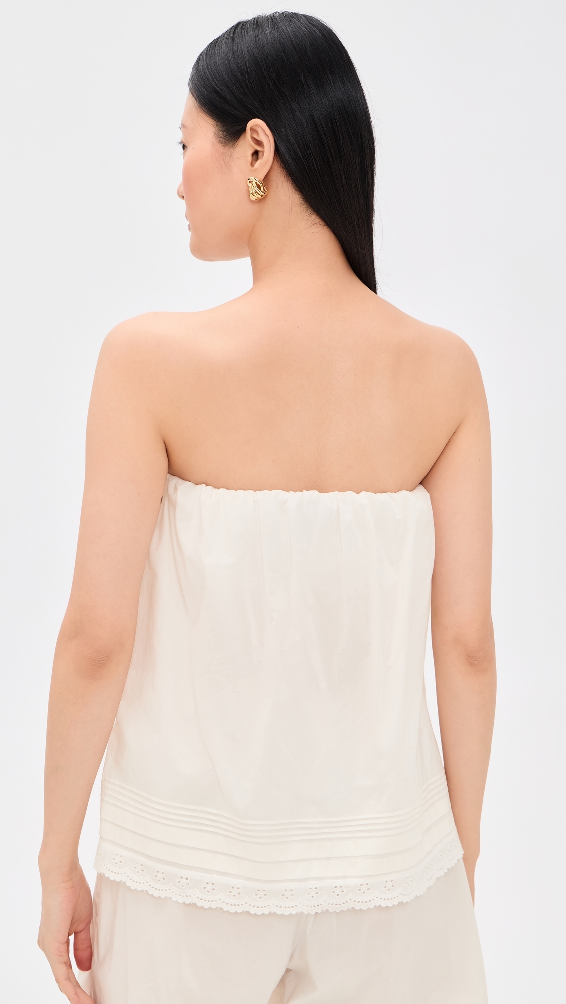 Filomena Top Fiore Lace White