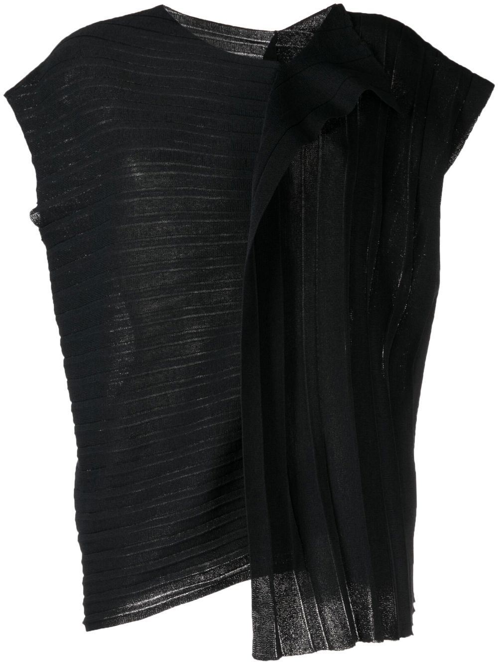 Pleat-panel tops - Black